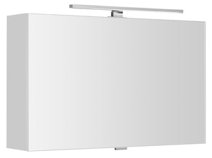 CLOE szafka z lustrem z oświetleniem LED, 80x50x18cm, biała