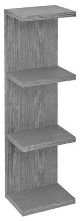 RIWA regał 20x70x15cm, dąb srebrny
