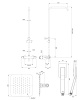 UNI termostatyczny system prysznicowy natynkowy, chrom połysk