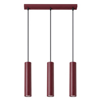 Lampa wisząca LAGOS 3L burgund