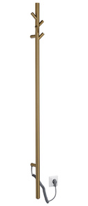 PASADOR elektryczna suszarka na ręczniki, okrągła, 150x1500mm, 30 W, złoto mat