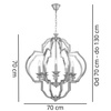 LAMPA WISZĄCA CESARO W8
