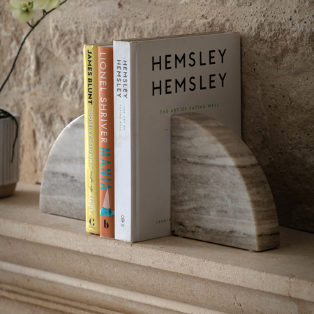 Tamera Marble Bookend Set of 2 Sandstone 150x150mm