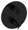 ARMATURA PODTYNKOWA Rozeta maskująca podtynkowej baterii termostatycznej matowa czerń