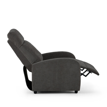 Fotel wypoczynkowy rozkładany RELAX PREMIUM ciemny szary