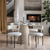 Aveley Dining Chair Vanilla (2pk) 525x510x750mm
