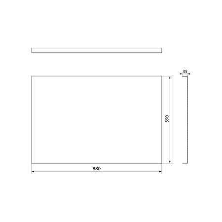PLAIN obudowa boczna, 88x59cm