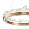 Lampa wisząca MONTANA 60 cm - LED, złoty kryształowy ring