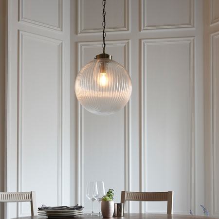 Brydon Pendant Light Clear Glass 600-1000mm