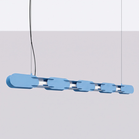 Lampa wisząca CHAIN 158 błękitna LED 3000K