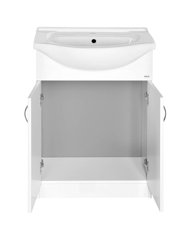 SIMPLEX ECO 65 szafka podumywalkowa z umywalką 63x83,5x30,7cm, biały mat