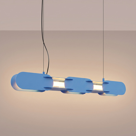 Lampa wisząca CHAIN 91 błękitna LED 3000K