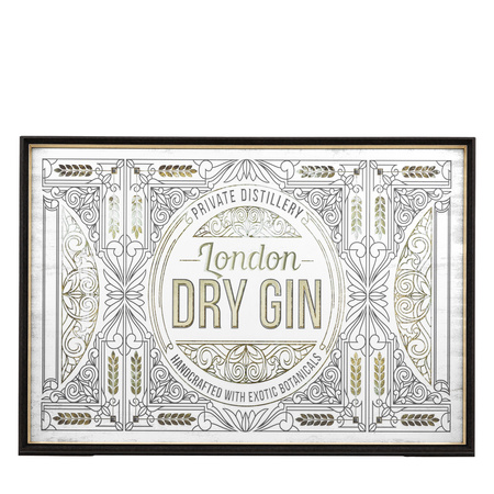 London Dry Gin Mirror 1000x700mm