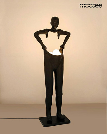 MOOSEE lampa podłogowa HUMAN HOUDINI 182  czarna
