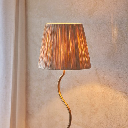 Wriggle 1 Floor Lamp Brushed Aged Brass