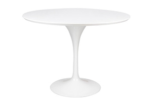 Stół TULIP PREMIUM 100 biały  - MDF, metal