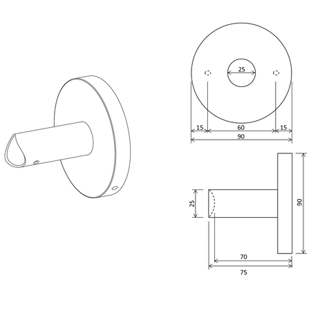 Adapter do bezpośredniego połączenia kabla, profile okrągłe