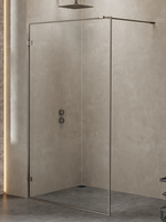 KABINA AVEXA GUNMETAL BRUSHED WALK-IN 110x200 CZYSTE 6mm ACTIVE SHIELD