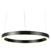 Lampa wisząca CIRCLE 80 cm - LED, ring tytanowy