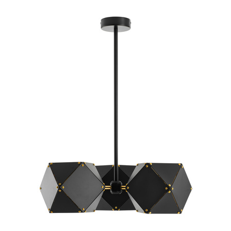 Lampa wisząca NEW GEOMETRY-3 czarno złota 45 cm