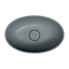 SHELL M+ umywalka nablatowa, 50 x 32 cm, ash grey mat