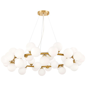 NOWOCZESNA LAMPA WISZĄCA MOSIĘŻNA MARSIADA W40