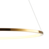 Lampa wisząca CIRCLE SLIM 60 cm - LED, ring złoty