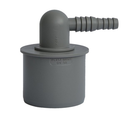 HT korek z wypustem na wąż 10-13mm, kątowy, DN50