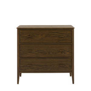Camden 3 Drawer Chest Walnut 870x450x870mm