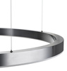 Lampa wisząca CIRCLE 120 cm - LED, ring tytan szczotkowany