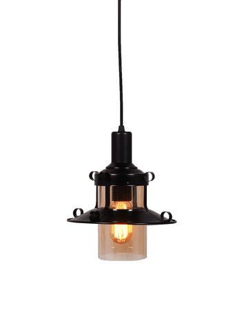 LAMPA WISZĄCA INDUSTRIALNA LOFT CZARNA CAPRI W1