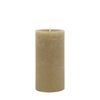 Pillar Candle Rustic Olive (2pk) 90x90x180mm
