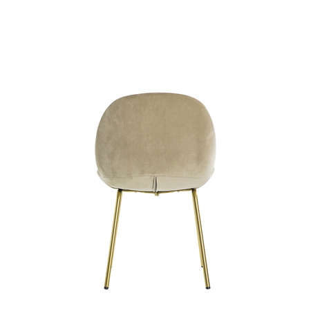 Krzesło Flanagan Oatmeal Velvet (2 szt.)
