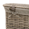 Lina Lined Laundry Basket Grey 420x340x550mm