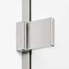 Kabina prysznicowa AVEXA NICKEL BRUSHED walk-in 120x200 szkło czyste 6mm Active Shield 2.0 WIESZAK