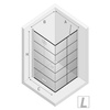 KABINA NEW SOLEO BLACK KWADRATOWA L 90x90x195 KRATKA - CZYSTE 6mm ACTIVE SHIELD