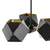 Lampa wisząca NEW GEOMETRY-3 czarno złota 45 cm