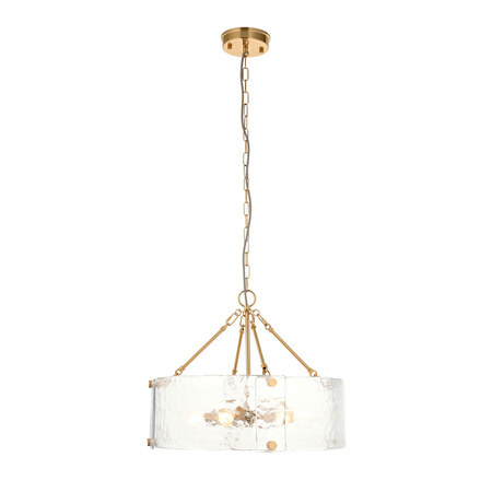 Keller 6 Pendant Light Brushed Aged Brass