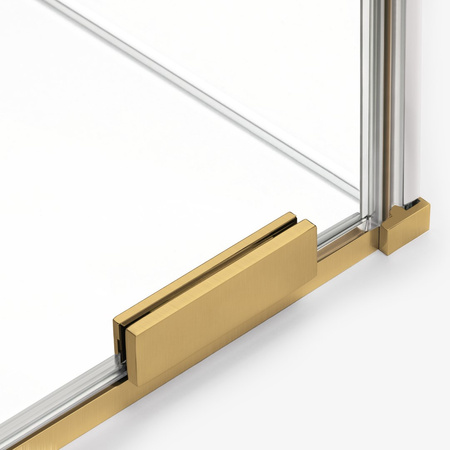 Parawan nawannowy SMART GOLD BRUSHED 1D U 100x150 szkło czyste 8mm Active Shield 2.0