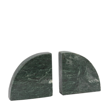 Tamera Marble Bookends Set of 2 Green 150x150mm