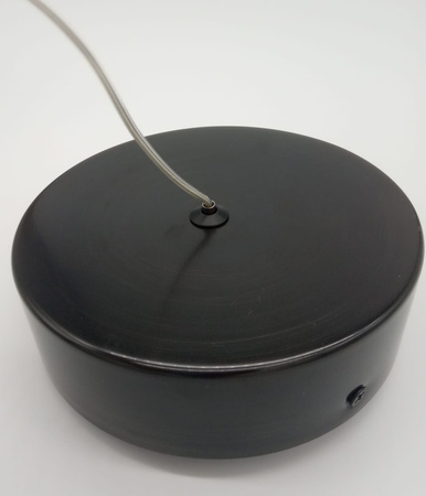 Lampa wisząca ARCTIC 100 cm - LED, czarna z kryształami