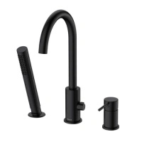 Bateria wannowa 3-otworowa, czarna