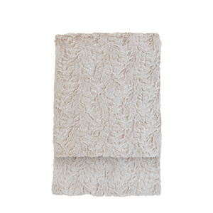 Pled ze sztucznego futra Hampshire – naturalny, 150 × 200 cm