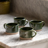 Rustic Mug Green (4pk)