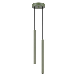Lampa wisząca ARCHE 2P zielona oliwka
