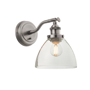 Hansen 1 Wall Light Brushed Silver