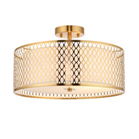 Cordero Ceiling Lamp Gold/White