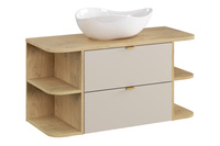 Zestaw meblowy 100cm z blatem i umywalką nablatową Cloud