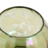 Floral Etched Iridescent Tealight Holder Small
