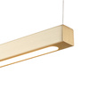 Lampa wisząca BEAM-100 LED - złota oprawa liniowa